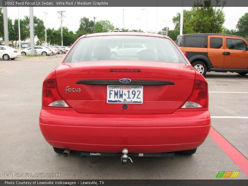 Infra Red / Medium Graphite 2002 Ford Focus LX Sedan