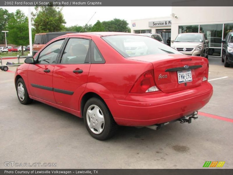 Infra Red / Medium Graphite 2002 Ford Focus LX Sedan