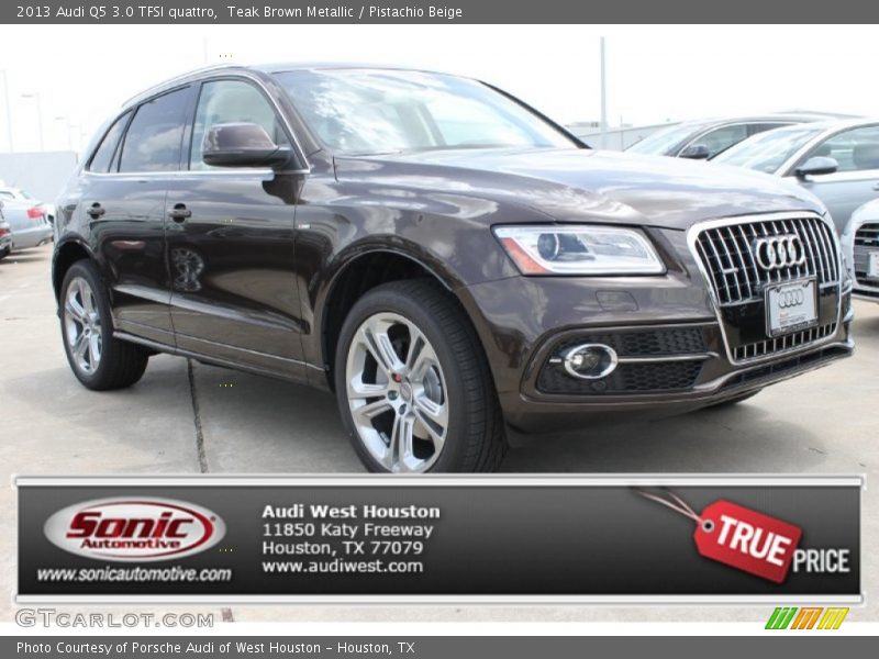 Teak Brown Metallic / Pistachio Beige 2013 Audi Q5 3.0 TFSI quattro