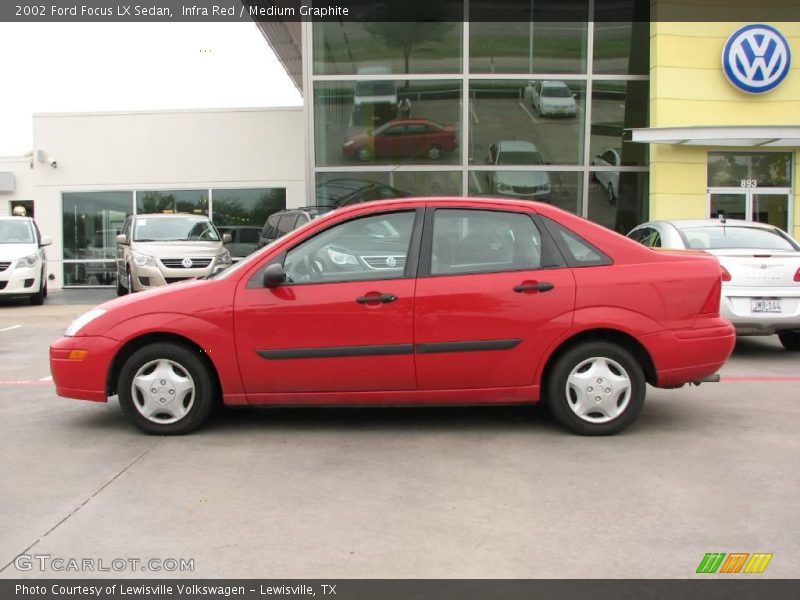 Infra Red / Medium Graphite 2002 Ford Focus LX Sedan