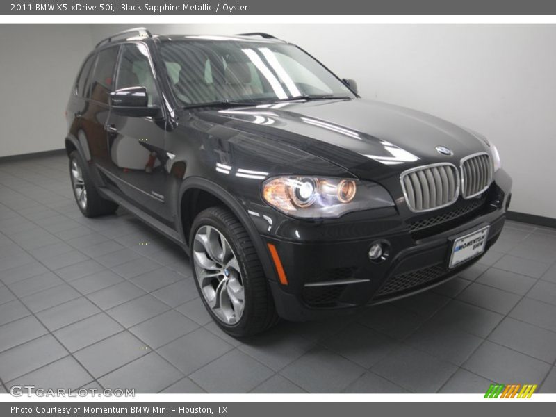 Black Sapphire Metallic / Oyster 2011 BMW X5 xDrive 50i
