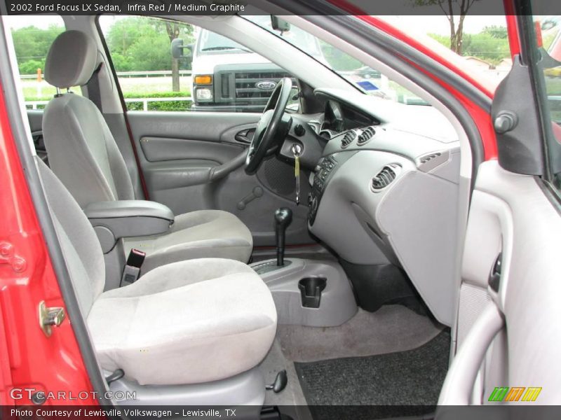 Infra Red / Medium Graphite 2002 Ford Focus LX Sedan