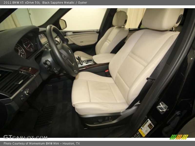 Black Sapphire Metallic / Oyster 2011 BMW X5 xDrive 50i