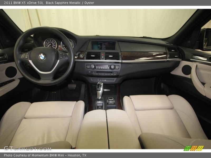 Black Sapphire Metallic / Oyster 2011 BMW X5 xDrive 50i