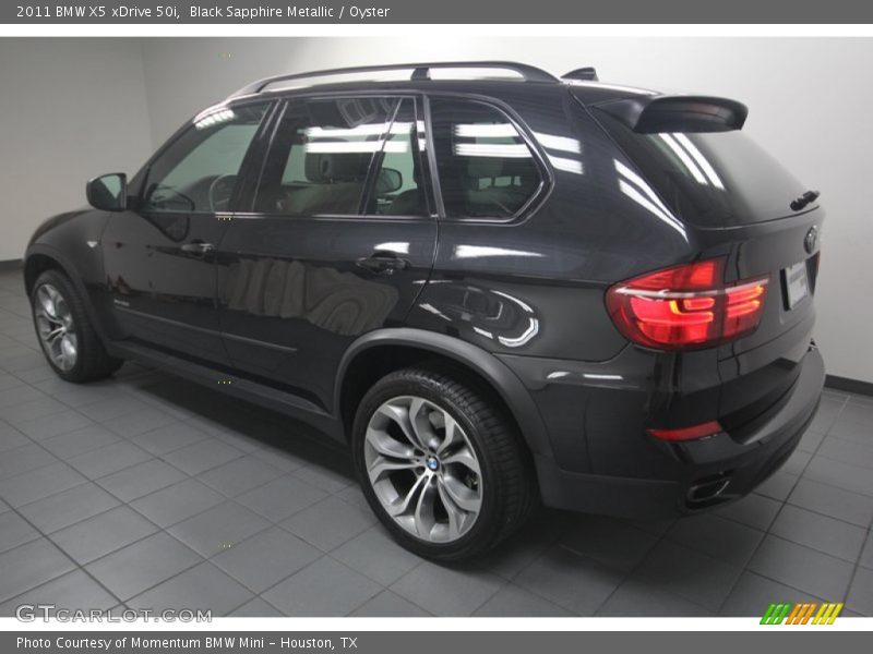Black Sapphire Metallic / Oyster 2011 BMW X5 xDrive 50i