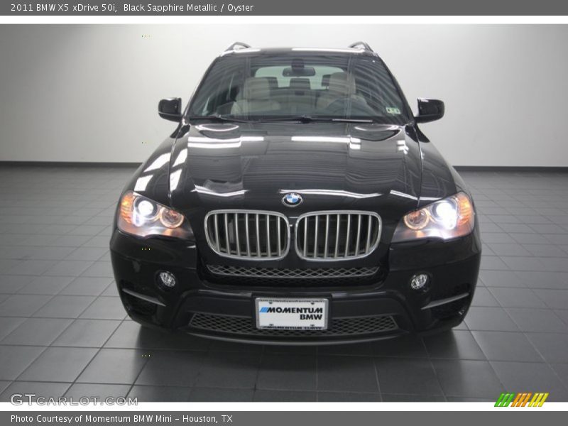 Black Sapphire Metallic / Oyster 2011 BMW X5 xDrive 50i