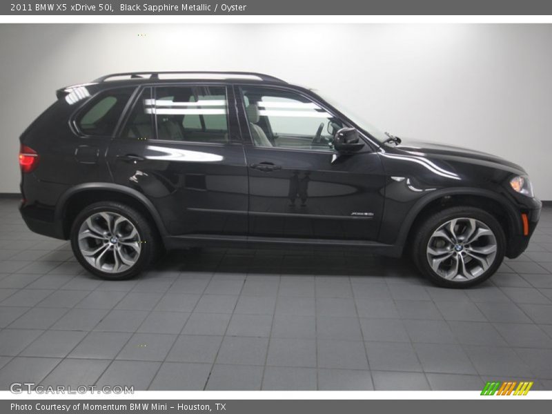 Black Sapphire Metallic / Oyster 2011 BMW X5 xDrive 50i