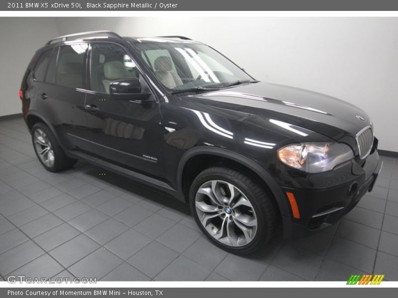 Black Sapphire Metallic / Oyster 2011 BMW X5 xDrive 50i