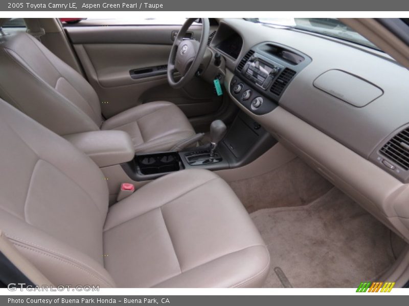 Aspen Green Pearl / Taupe 2005 Toyota Camry LE