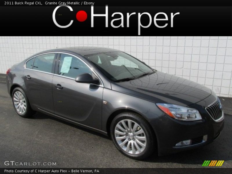 Granite Gray Metallic / Ebony 2011 Buick Regal CXL