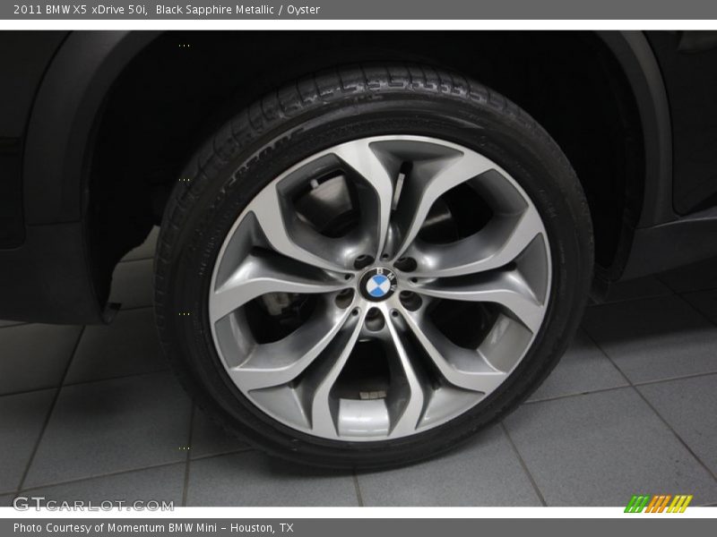 Black Sapphire Metallic / Oyster 2011 BMW X5 xDrive 50i