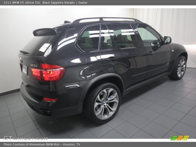 Black Sapphire Metallic / Oyster 2011 BMW X5 xDrive 50i