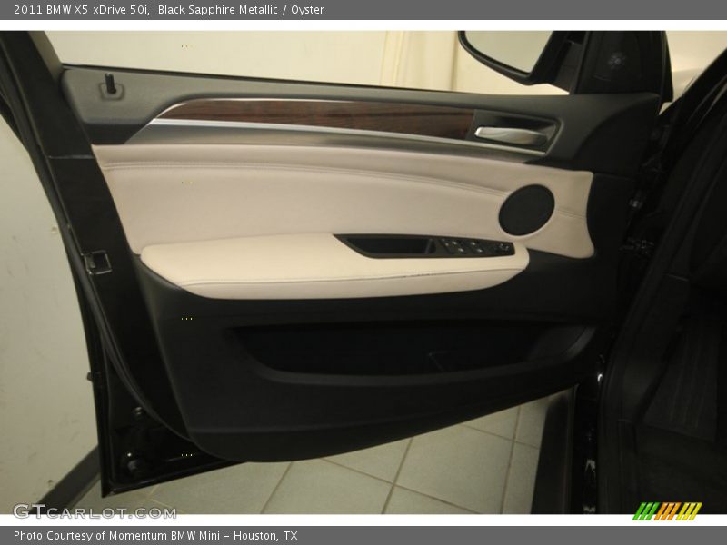 Black Sapphire Metallic / Oyster 2011 BMW X5 xDrive 50i