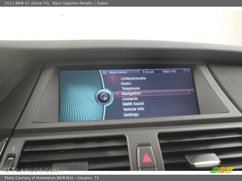 Black Sapphire Metallic / Oyster 2011 BMW X5 xDrive 50i