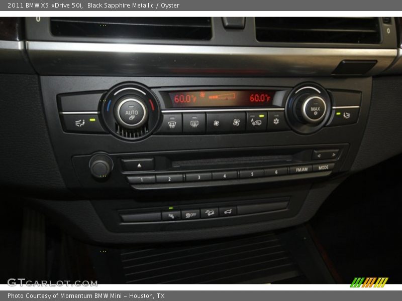 Black Sapphire Metallic / Oyster 2011 BMW X5 xDrive 50i