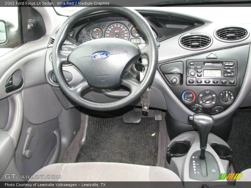 Infra Red / Medium Graphite 2002 Ford Focus LX Sedan