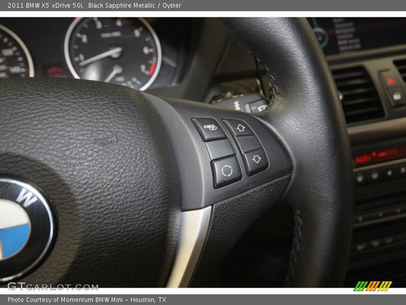 Black Sapphire Metallic / Oyster 2011 BMW X5 xDrive 50i