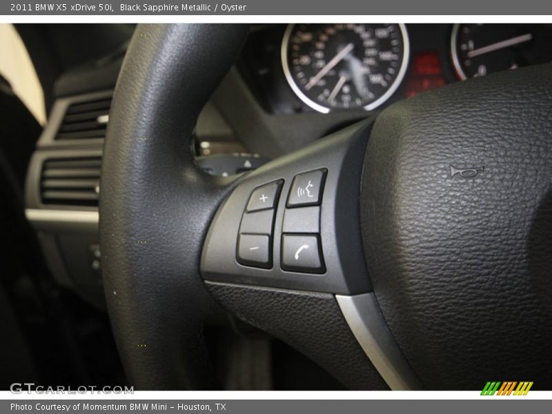 Black Sapphire Metallic / Oyster 2011 BMW X5 xDrive 50i