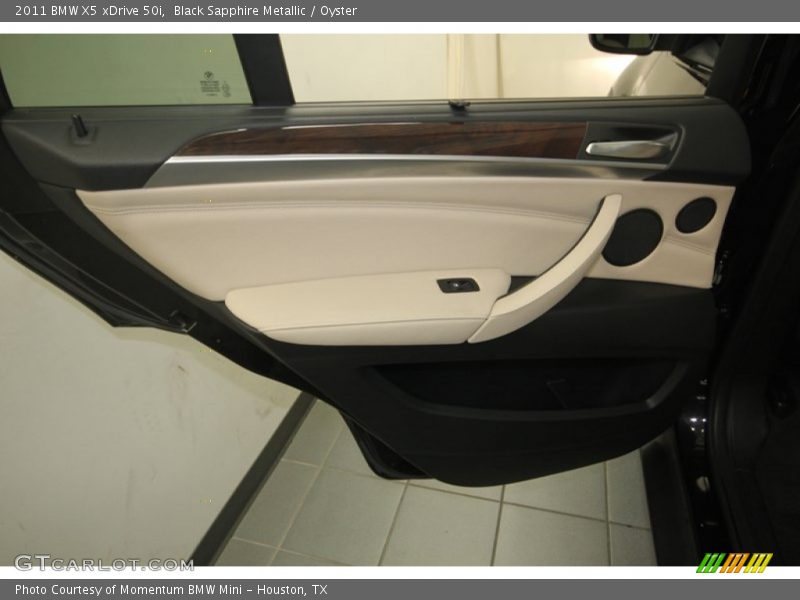 Black Sapphire Metallic / Oyster 2011 BMW X5 xDrive 50i