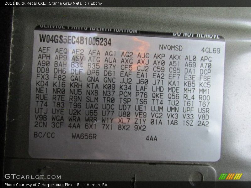 Granite Gray Metallic / Ebony 2011 Buick Regal CXL