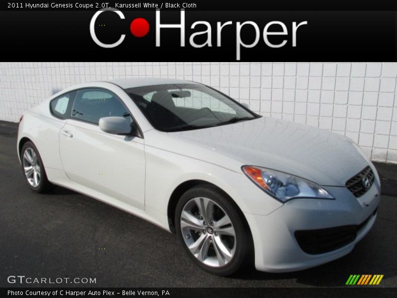 Karussell White / Black Cloth 2011 Hyundai Genesis Coupe 2.0T