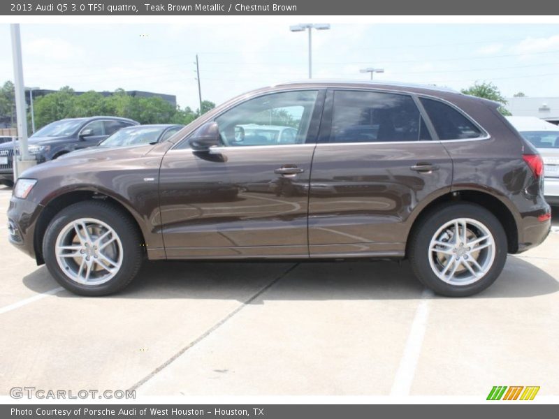 Teak Brown Metallic / Chestnut Brown 2013 Audi Q5 3.0 TFSI quattro