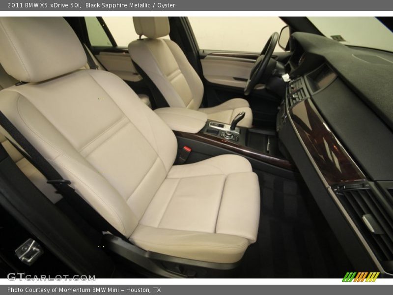 Black Sapphire Metallic / Oyster 2011 BMW X5 xDrive 50i