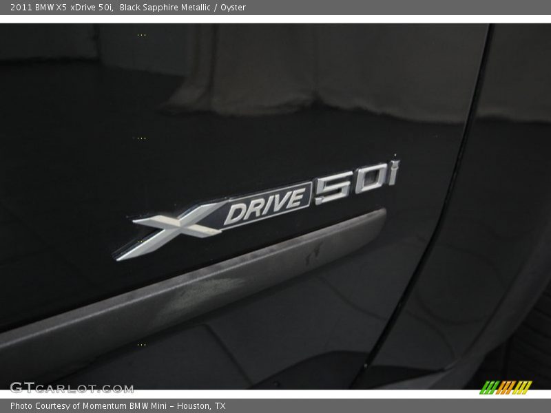 Black Sapphire Metallic / Oyster 2011 BMW X5 xDrive 50i