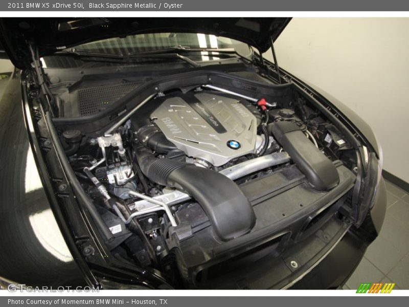 Black Sapphire Metallic / Oyster 2011 BMW X5 xDrive 50i