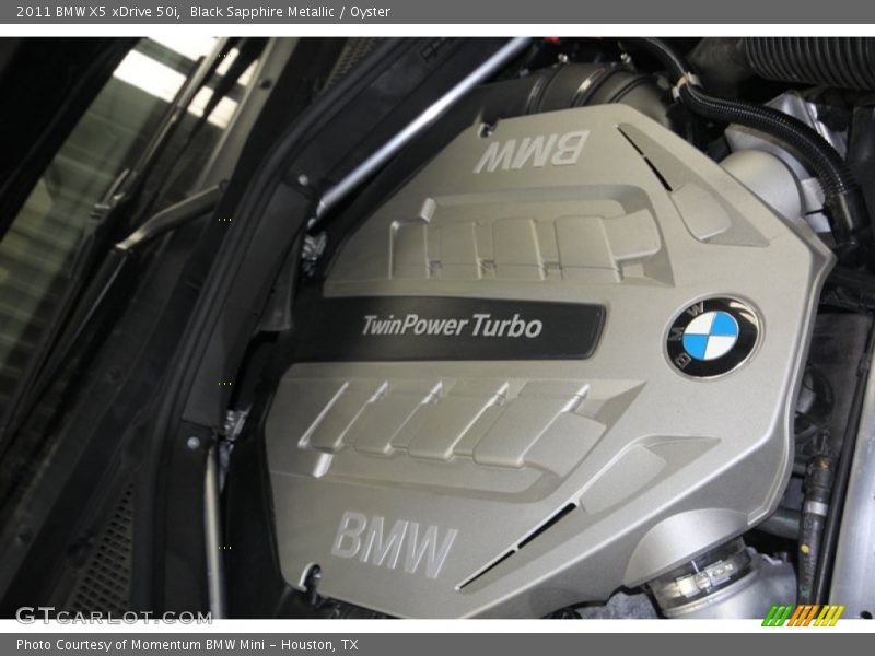 Black Sapphire Metallic / Oyster 2011 BMW X5 xDrive 50i