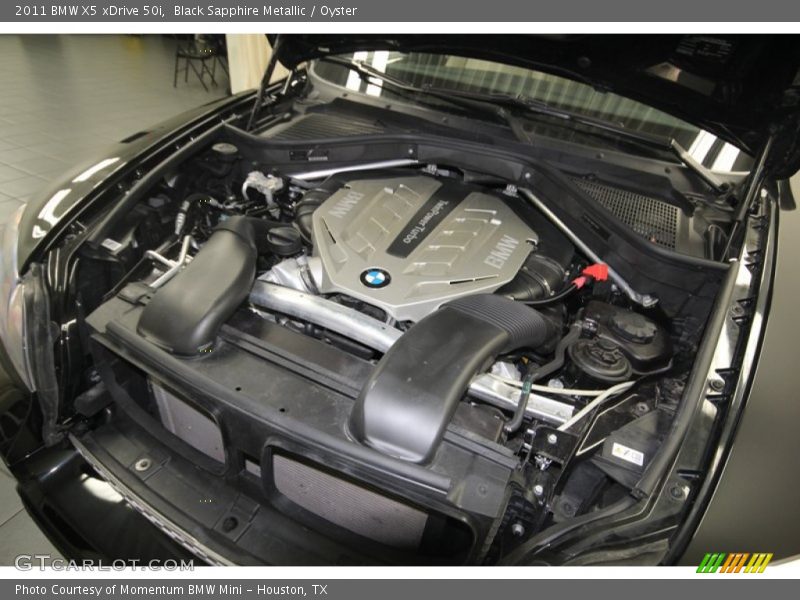 Black Sapphire Metallic / Oyster 2011 BMW X5 xDrive 50i