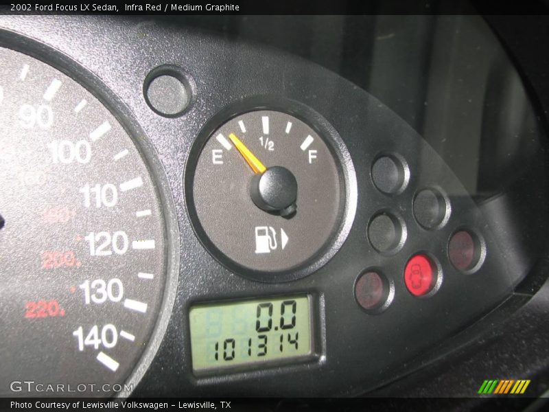 Infra Red / Medium Graphite 2002 Ford Focus LX Sedan