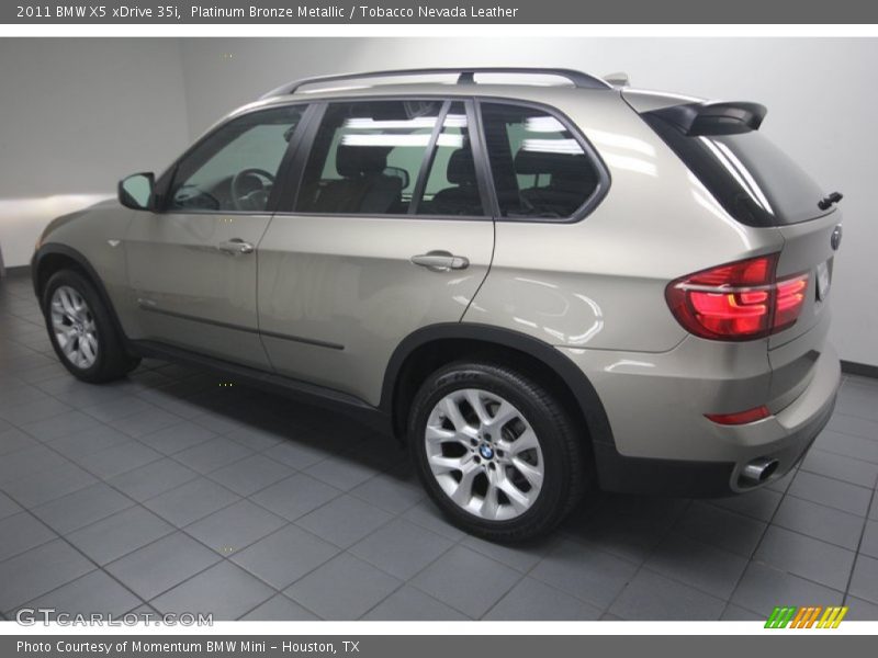 Platinum Bronze Metallic / Tobacco Nevada Leather 2011 BMW X5 xDrive 35i