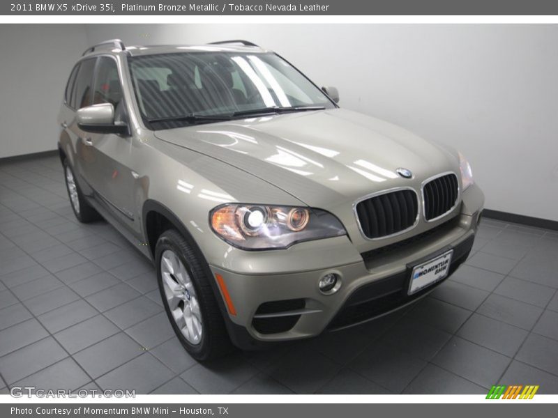 Platinum Bronze Metallic / Tobacco Nevada Leather 2011 BMW X5 xDrive 35i