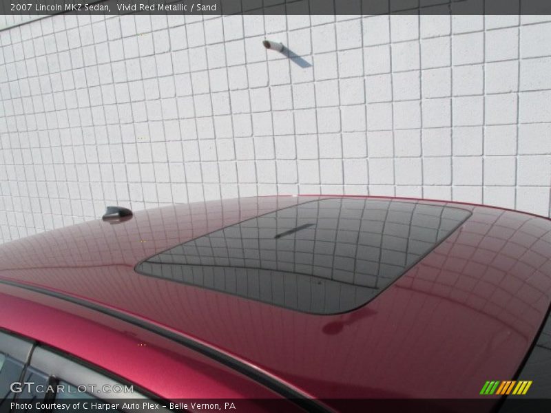 Vivid Red Metallic / Sand 2007 Lincoln MKZ Sedan