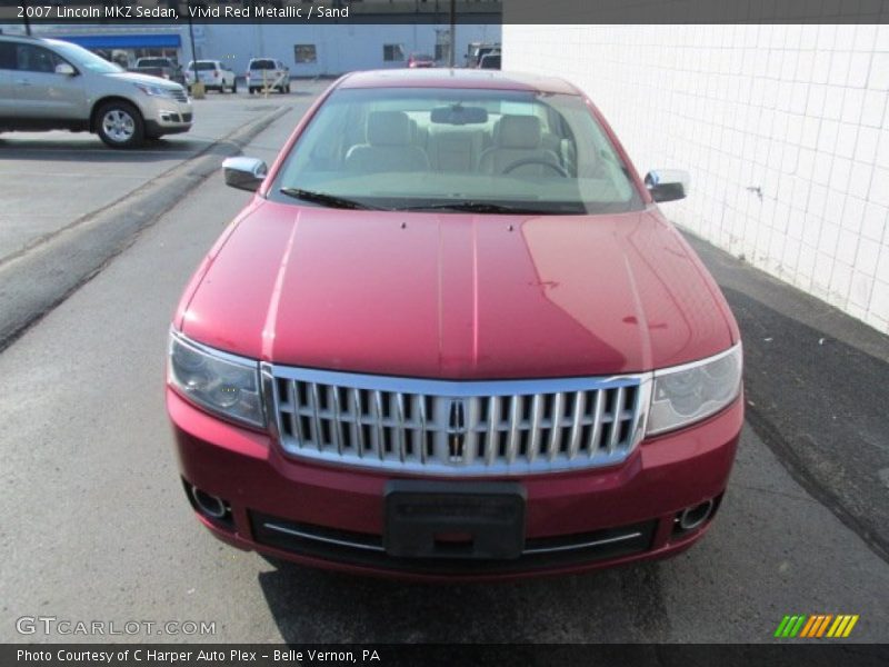 Vivid Red Metallic / Sand 2007 Lincoln MKZ Sedan