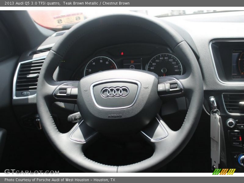 Teak Brown Metallic / Chestnut Brown 2013 Audi Q5 3.0 TFSI quattro