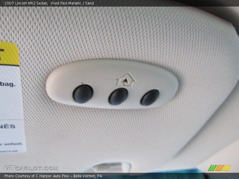 Vivid Red Metallic / Sand 2007 Lincoln MKZ Sedan