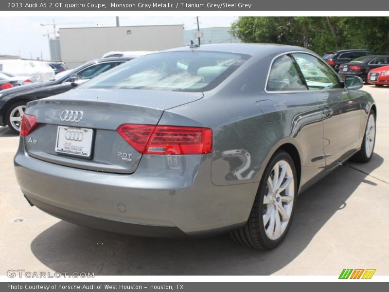 Monsoon Gray Metallic / Titanium Grey/Steel Grey 2013 Audi A5 2.0T quattro Coupe