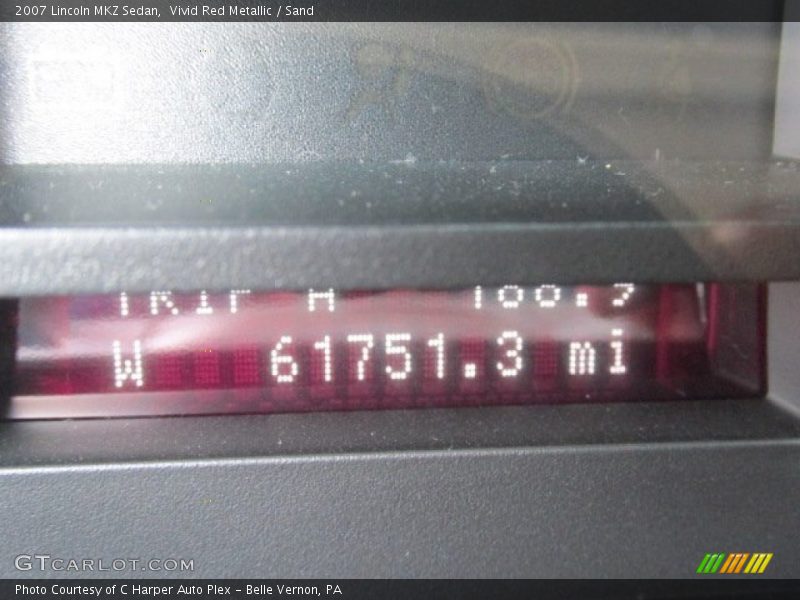 Vivid Red Metallic / Sand 2007 Lincoln MKZ Sedan
