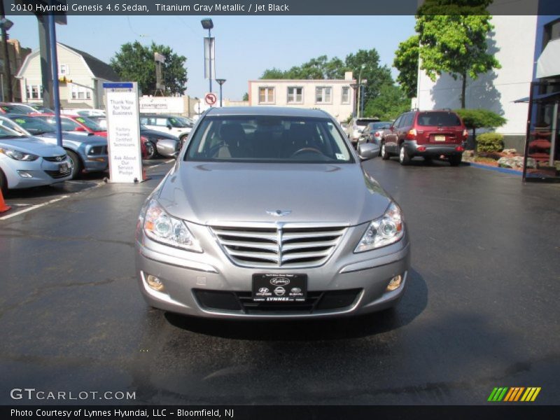 Titanium Gray Metallic / Jet Black 2010 Hyundai Genesis 4.6 Sedan