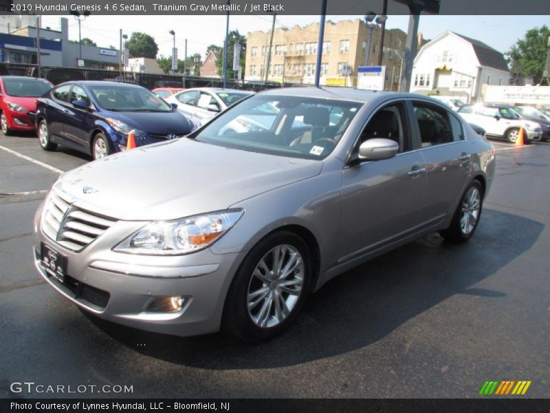 Titanium Gray Metallic / Jet Black 2010 Hyundai Genesis 4.6 Sedan