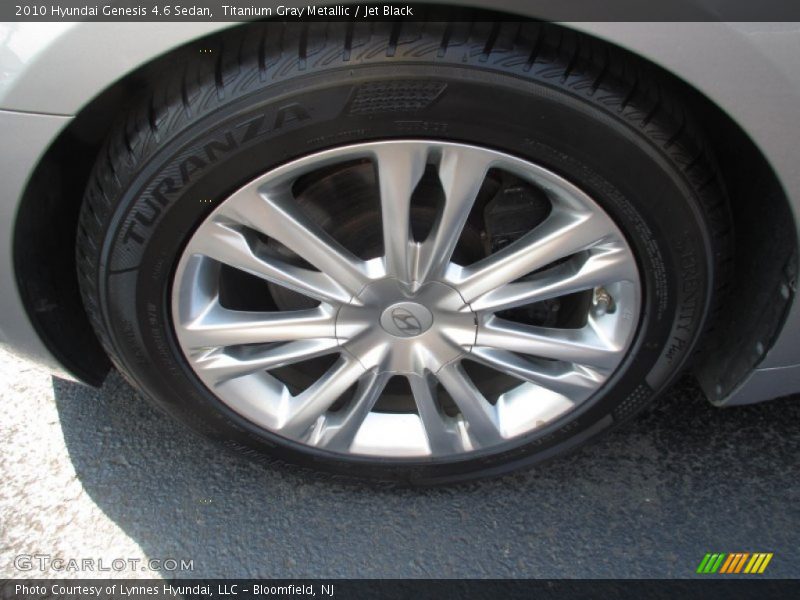 Titanium Gray Metallic / Jet Black 2010 Hyundai Genesis 4.6 Sedan