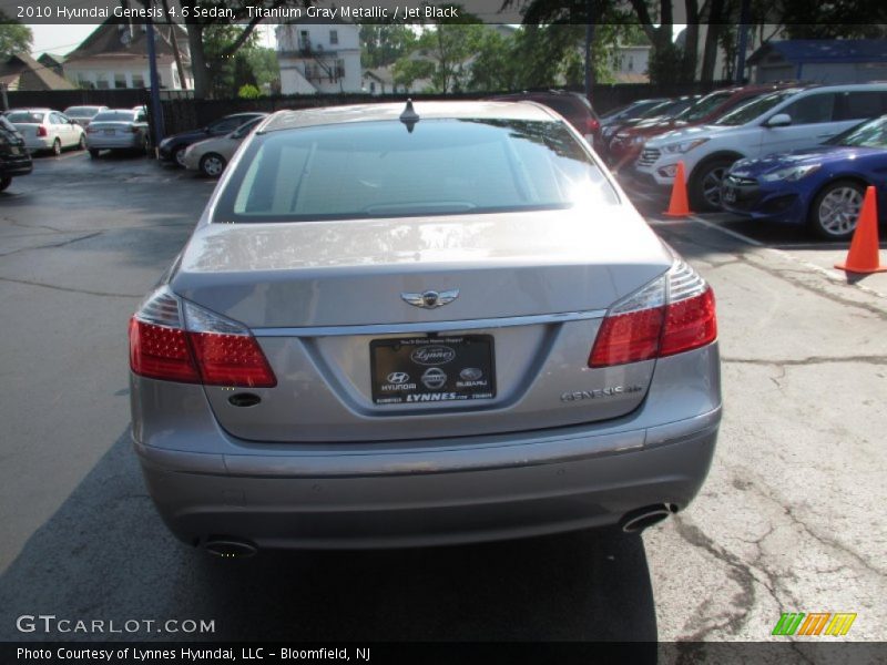 Titanium Gray Metallic / Jet Black 2010 Hyundai Genesis 4.6 Sedan