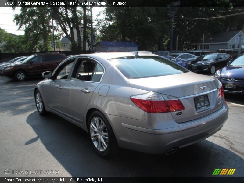 Titanium Gray Metallic / Jet Black 2010 Hyundai Genesis 4.6 Sedan