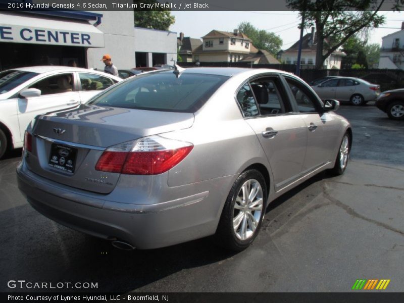 Titanium Gray Metallic / Jet Black 2010 Hyundai Genesis 4.6 Sedan