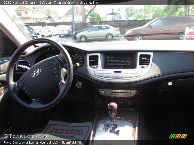 Titanium Gray Metallic / Jet Black 2010 Hyundai Genesis 4.6 Sedan