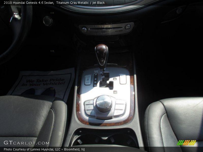 Titanium Gray Metallic / Jet Black 2010 Hyundai Genesis 4.6 Sedan