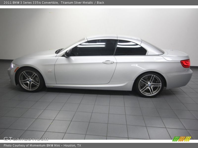 Titanium Silver Metallic / Black 2011 BMW 3 Series 335is Convertible