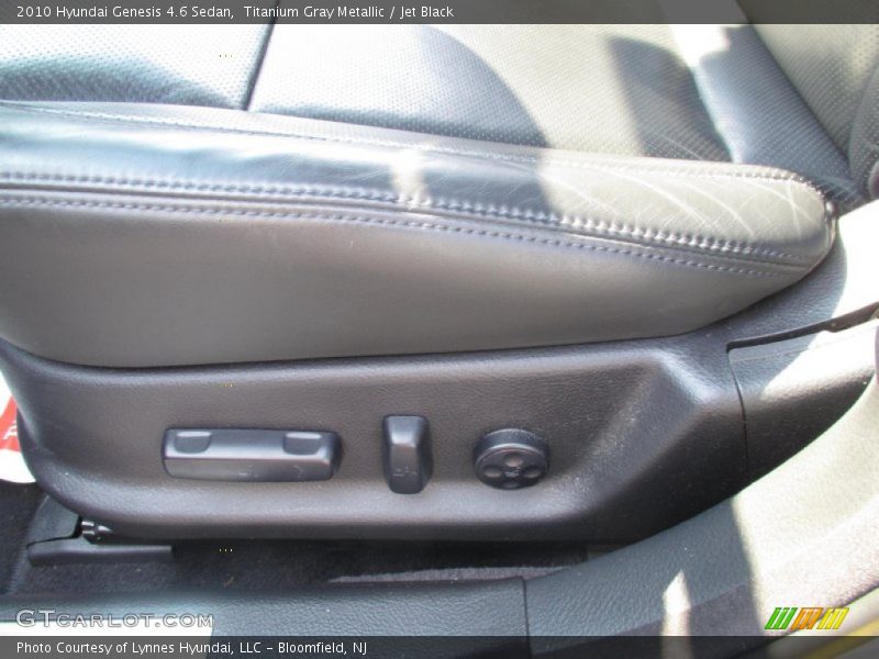 Titanium Gray Metallic / Jet Black 2010 Hyundai Genesis 4.6 Sedan